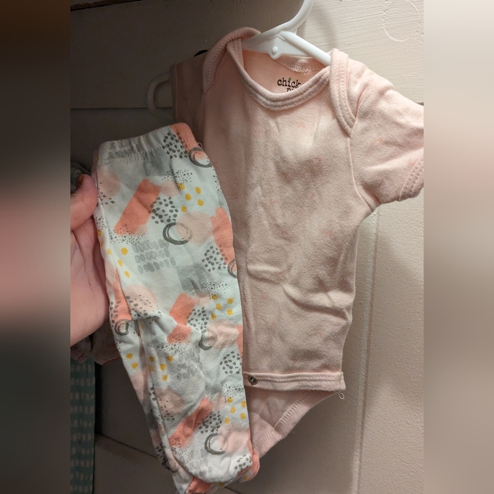 Baby Girl onesie and pants set.